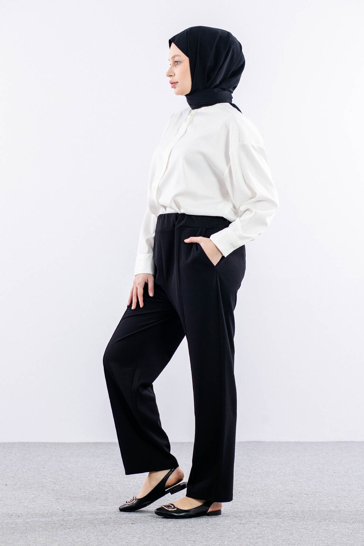 Sude Pantolon 3-4-5-6 - Siyah  - - 3