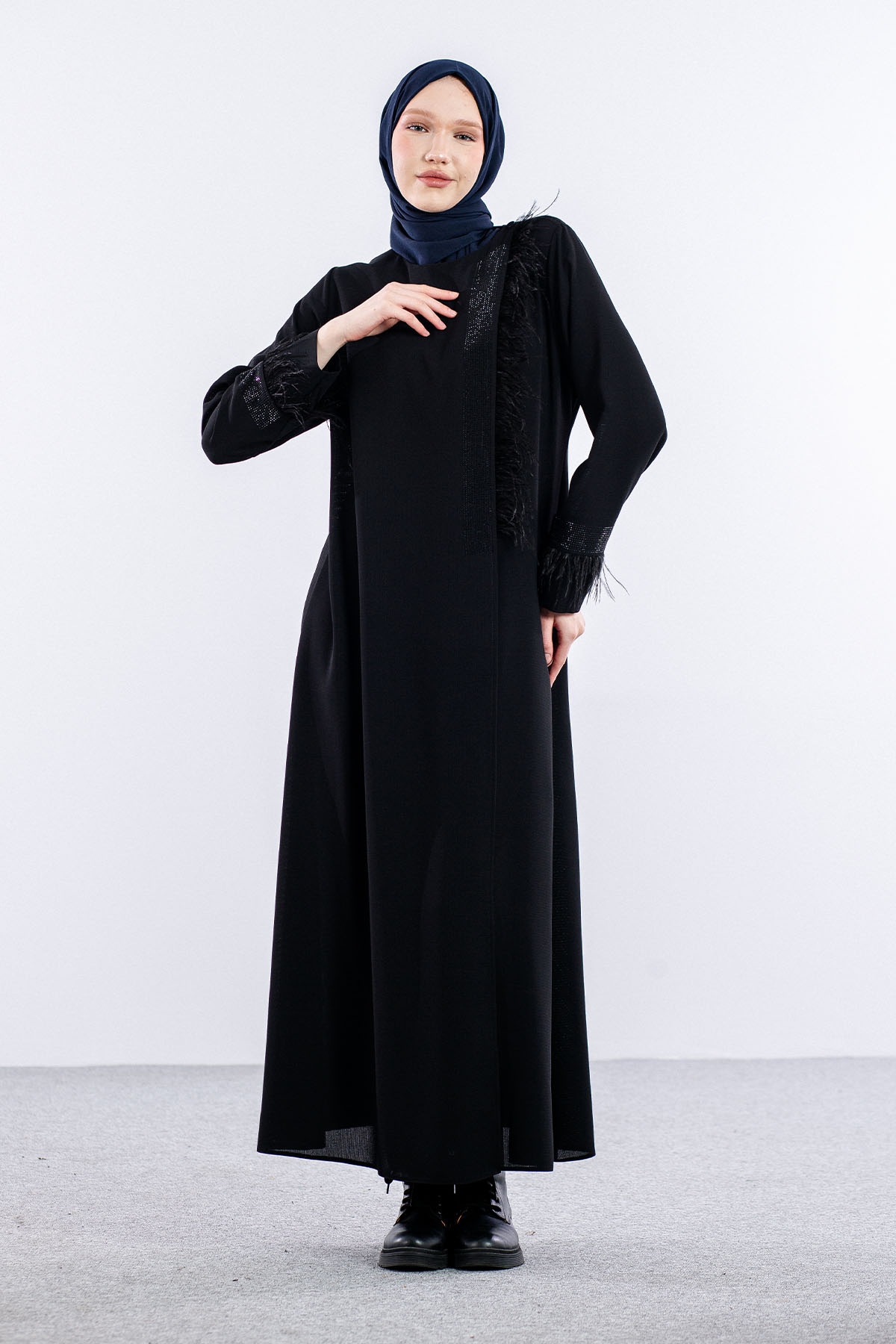 Y2110 Ferace 42-52 - Siyah - 2