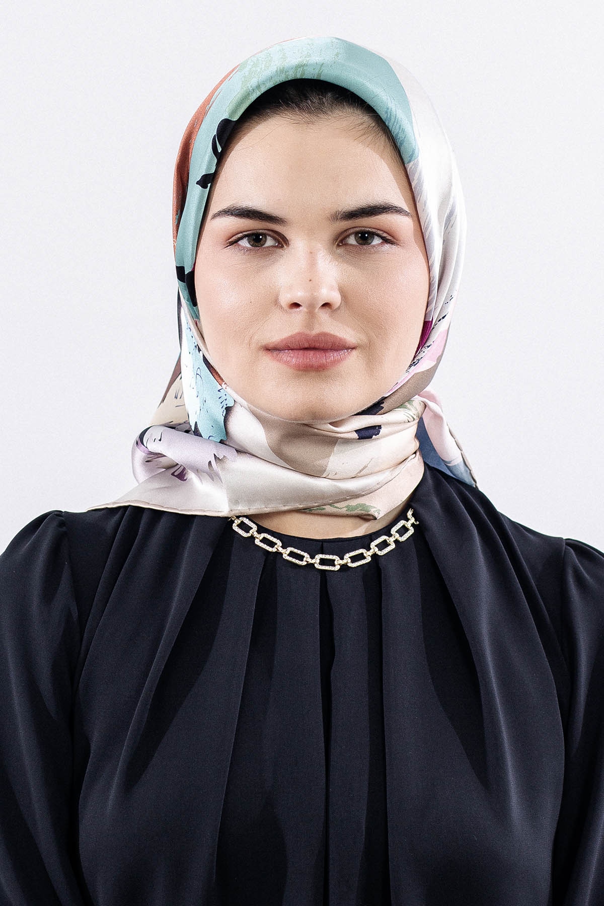 Z-4544 İpek Eşarp - S_kahve - 3